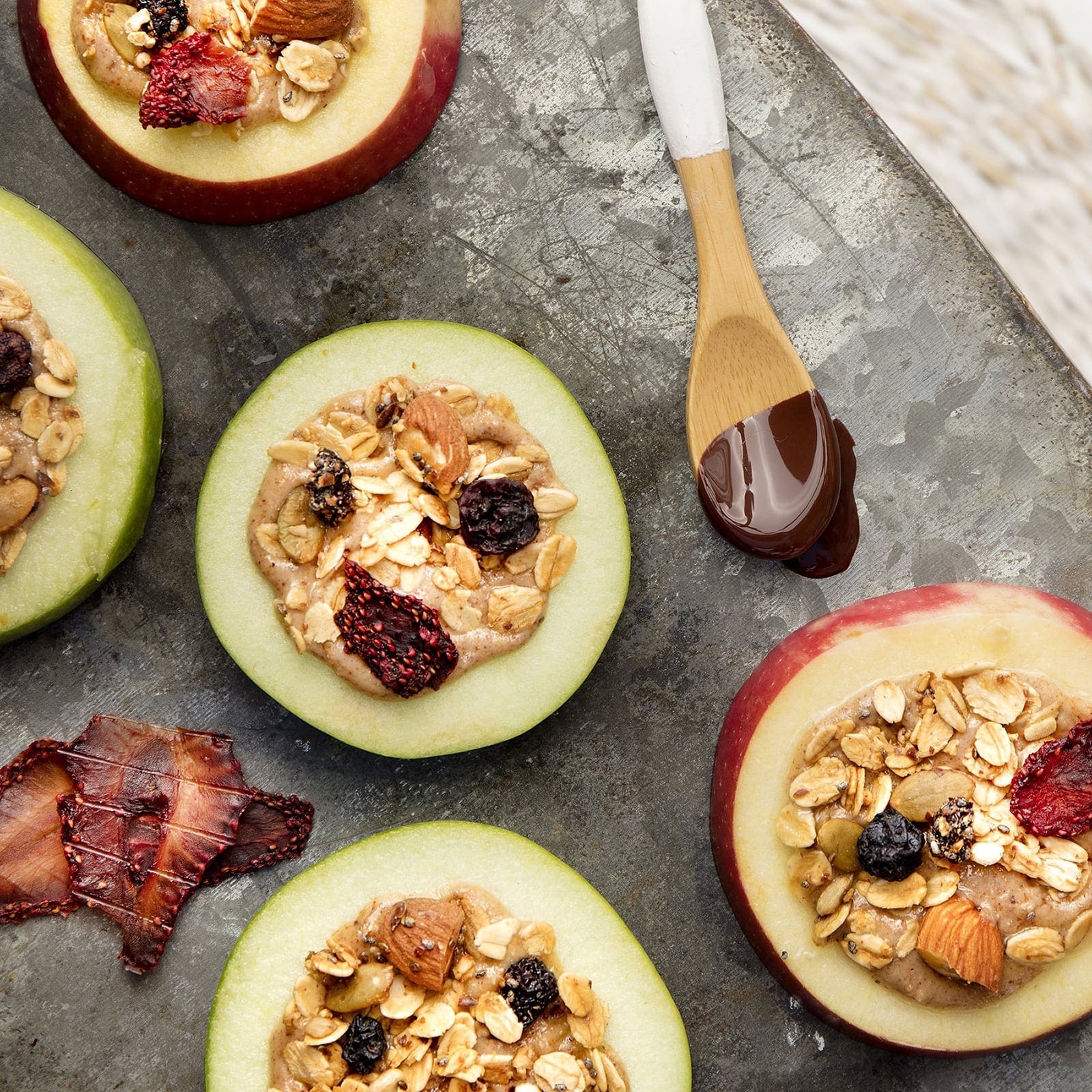SNACK SALUDABLE DE MANZANA Y GRANOLA