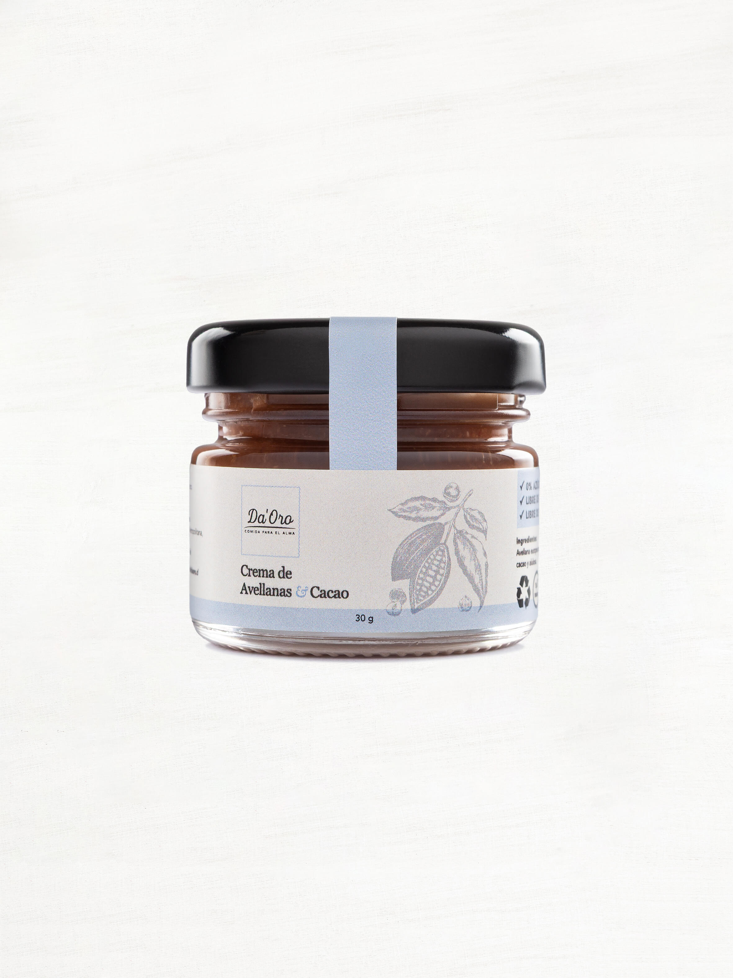 Crema de Avellanas y Cacao Sin Azúcar