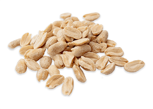 Maní en mitades y sin cáscara