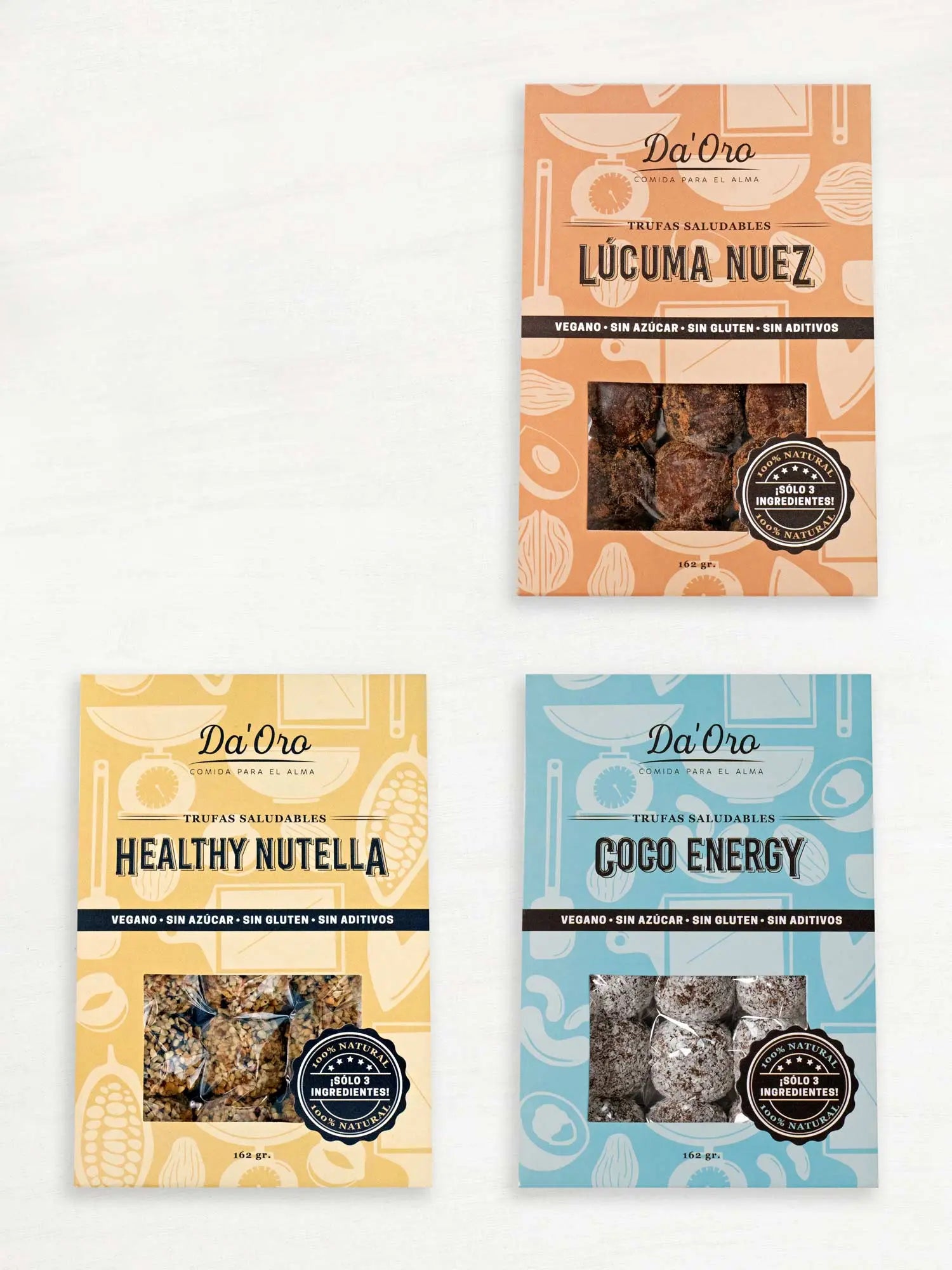 Pack de 3 cajas de trufas Da'Oro