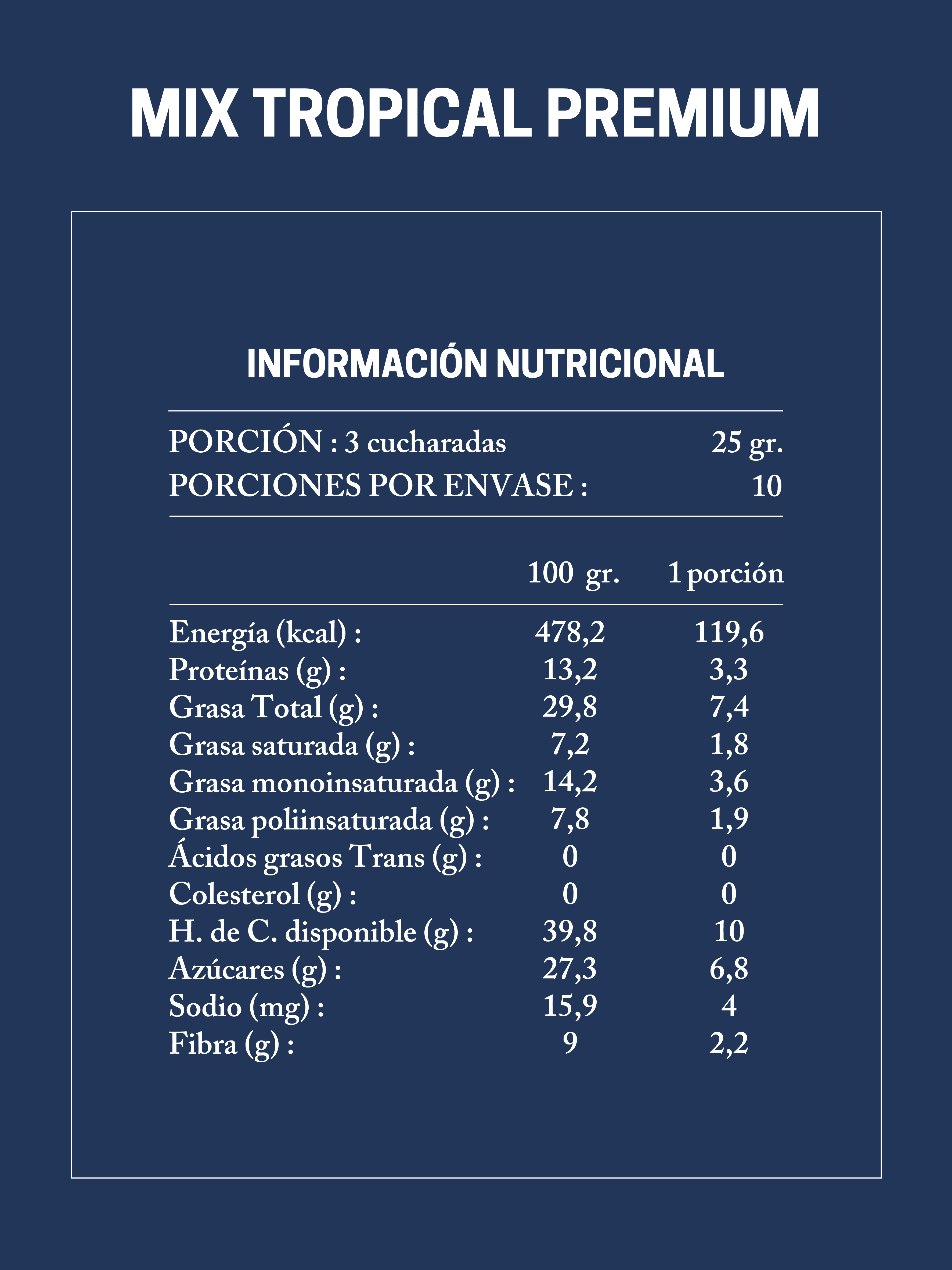 Mix Tropical Premium 250g