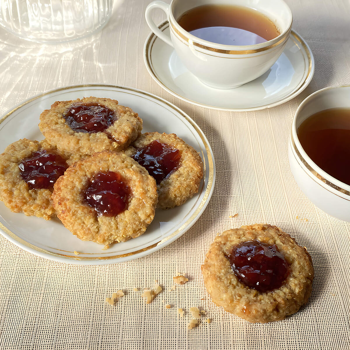 Galletas de Quinoa y Mermelada